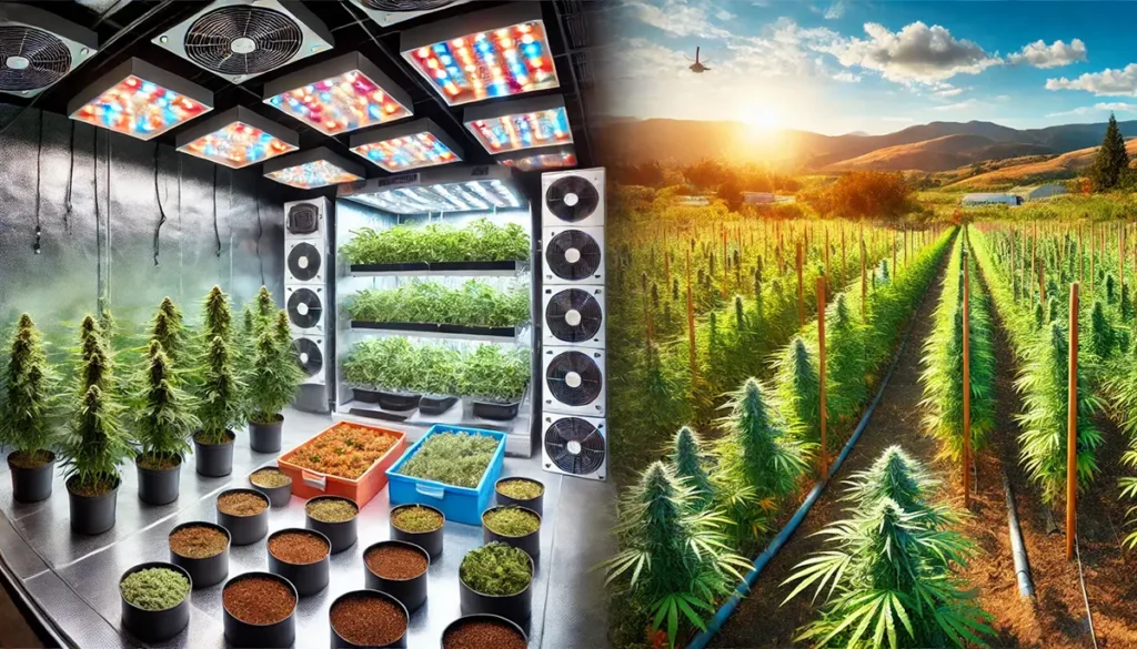 Cannabis Anbau Indoor vs. Outdoor - Was ist besser?